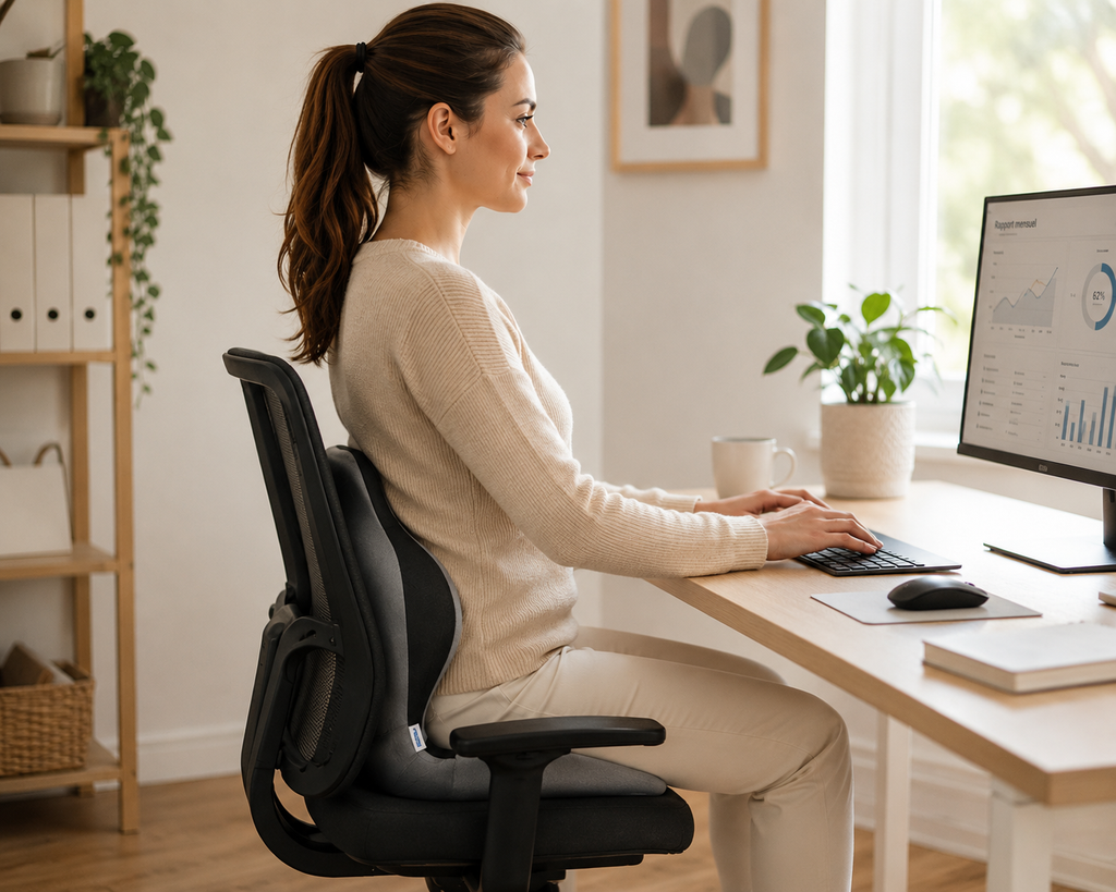 Coussin Ergonomique Premium — Soulage le dos et améliore la posture